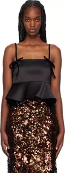 Сатиновая блузка дюшес GANNI