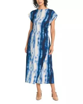 Сатиновая миди-юбка Luxely, серый