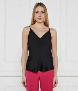 Сатиновая рубашка мальчик драгоценный Regular fit Liu Jo, черный