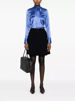 Сатиновая рубашка Mazzarelli, синий