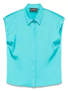 Сатиновая рубашка mvp wardrobe, синий