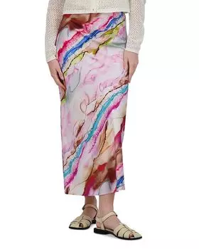 Сатиновая юбка-комбинация Point, розовый