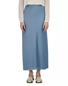 Сатиновая юбка-комбинация Point, синий