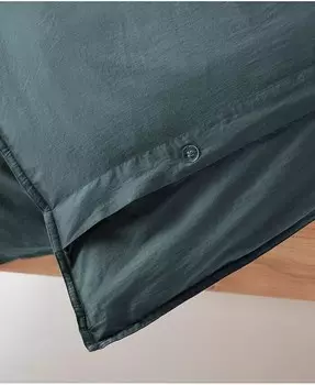 Сатиновое пододеяльник из хлопка с обслуживанием номеров - King/Cali King Pact, серый