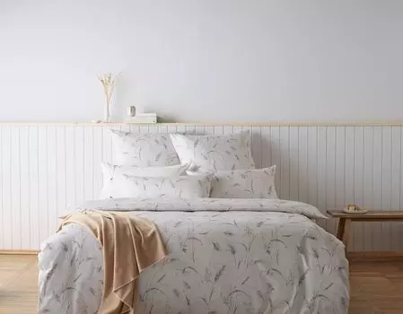 Сатиновое постельное белье Curt Bauer Mako 2 шт. чехол ок. 155/200 + наволочка 80/80 см 6217-1280 Гармония морская.