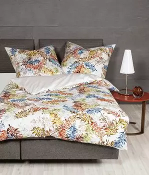 Сатиновое постельное белье Dream Castle Mako - разноцветные осенние листья 135 х 200 см разноцветные осенние листья Traumschloss
