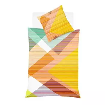 Сатиновое постельное белье Dream Sleep Mako Wellingborough Sweet Mango 155х220 см + 80х80 см Traumschlaf