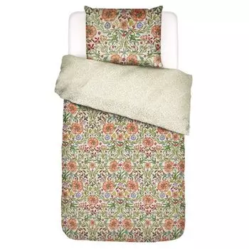 Сатиновое постельное белье Essenza Celeste цвет Pure White размер 155х220+80х80