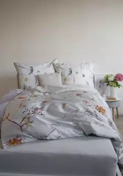 Сатиновое постельное белье Fleuresse Mako Кровать Art S Darwin разноцветная 200х220 см + 2х 80х80 см