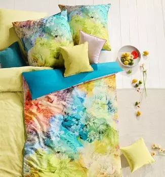 Сатиновое постельное белье Fleuresse Mako Кровать Art S Hamilton разноцветная 200x220 см + 2x 80x80 см