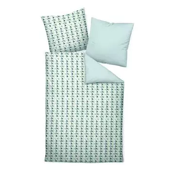 Сатиновое постельное белье Janine Mako, 3 предмета, пододеяльник 200 х 220 см, наволочка 80 х 80 см Moments 9805 Original Janine