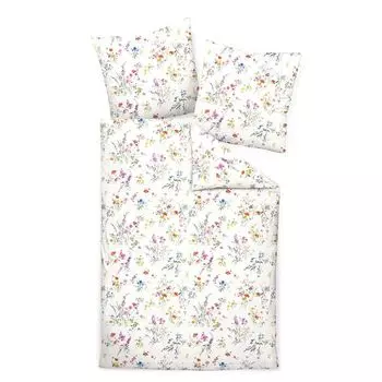 Сатиновое постельное белье Janine Mako Milano 45085-09 мультиколор 135х200 см+80х80 см Original Janine