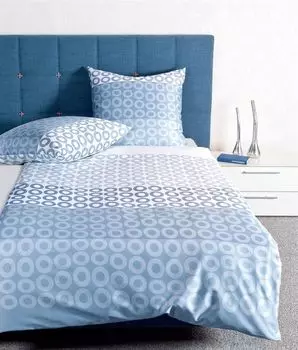 Сатиновое постельное белье Janine Mako, пододеяльник, 2 предмета, 135 х 200 см, наволочка 80 х 80 см, J. D. 87029- Original Janine