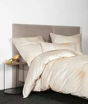 Сатиновое постельное белье Janine Mako Milano 45086-07 наволочка натуральный коралл одинарная 80х80 см Original Janine