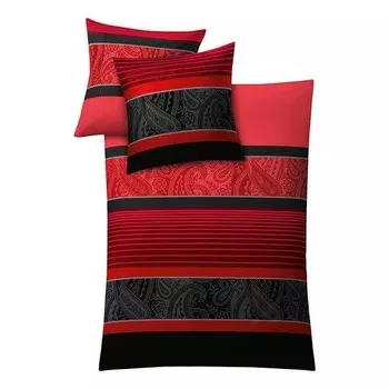 Сатиновое постельное белье Kleine Wolke Cambridge, 155x1x220 см цвет rubin