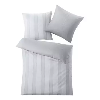 Сатиновое постельное белье Kleine Wolke Lina, 135x1x200 см цвет silbergrau