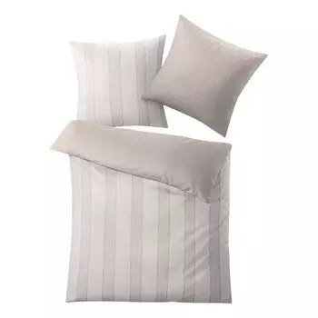 Сатиновое постельное белье Kleine Wolke Lina, 135x1x200 см, серо-коричневый