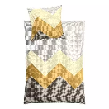 Сатиновое постельное белье Kleine Wolke Lykke, 155x1x220 см цвет goldgelb
