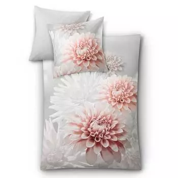 Сатиновое постельное белье mako dalie Kleine Wolke, серый