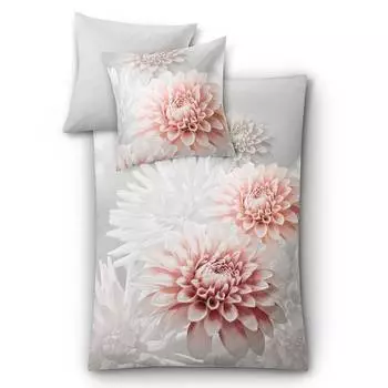 Сатиновое постельное белье mako dalie Kleine Wolke, серый