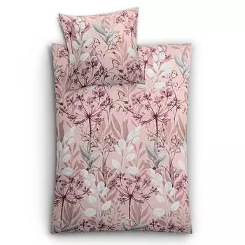 Сатиновое постельное белье мако лукардис Kleine Wolke, розовый