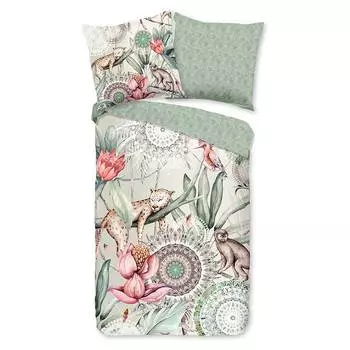 Сатиновое постельное белье мако wayan Hip, зеленый