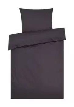 Сатиновое постельное белье, однотонное Galeria, цвет Gesamt Breite Antrazit