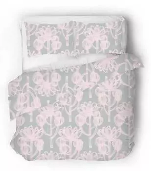 Сатиновое постельное белье трофи Sense Eight, розовый