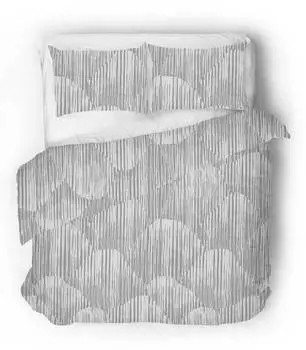 Сатиновое постельное белье waving woo Sense Eight, серый