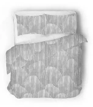 Сатиновое постельное белье waving woo Sense Eight, серый