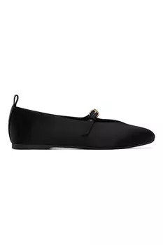 Сатиновые балетки Jw Anderson, черный