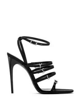 Сатиновые босоножки Jerry Saint Laurent