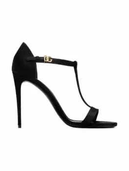 Сатиновые босоножки Keira Dolce&Gabbana, черный