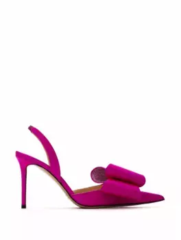 Сатиновые слингбэки Le Сadeau Mach & Mach, розовый