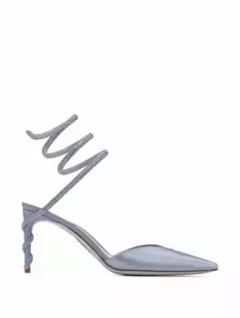 Сатиновые слингбэки Margot Rene Caovilla, серебристый