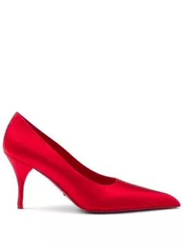 Сатиновые туфли Prada 85 мм, красный