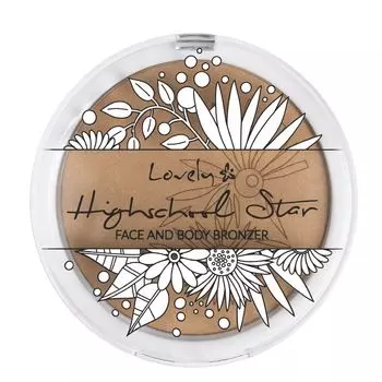 Сатиновый бронзатор для лица и тела Lovely Highschool Star Bronzer, 16 гр