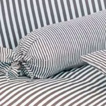 Сатиновый чехол на подушку Janine Mako 40x40 стоячий. 1 шт. современная классика 3911-48-601 антрацит Original Janine