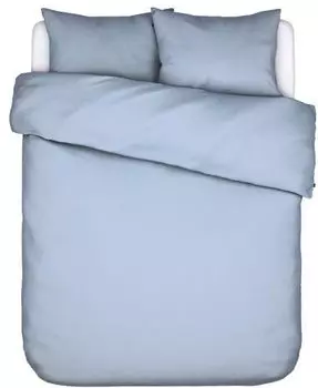 Сатиновый комплект постельного белья Essenza мятного цвета ледяной синий размер 200х200+2х80х80