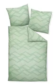 Сатиновый комплект постельного белья Janine Design Mako J. D. 87082 цвет зеленый-06 размер 240х220+2х80х80см Original Janine