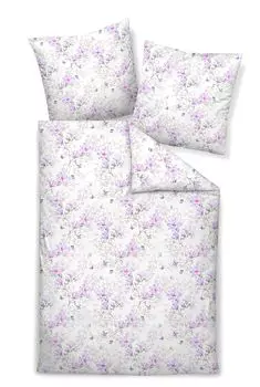 Сатиновый комплект постельного белья Janine Design Mako MILANO 45041 цвет фиолетовый шалфей-05 размер 155Х220+80х80см Original Janine