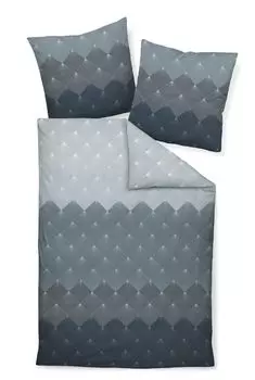 Сатиновый комплект постельного белья Janine Design Mako моменты 98096 цвет лунный серый-08 размер 200х220 2х80х80см Original Janine