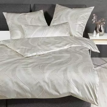 Сатиновый комплект постельного белья Janine Design Mako MILANO 45071 цвет taupe Grey-07 размер 135x200+80x80см Original Janine
