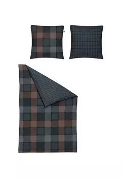 Сатиновый комплект постельного белья Mako Elba-K 8337 Hugo irisette, цвет Gesamt Breite Natur