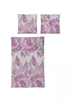 Сатиновый комплект постельного белья Mako Palma 8341 Bella irisette, цвет Gesamt Breite Rosa