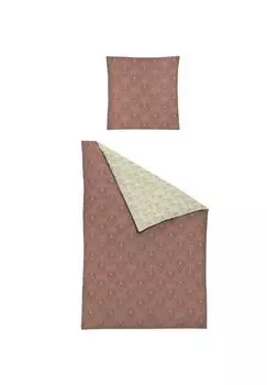 Сатиновый комплект постельного белья Mako Sky 8383 Fairy irisette, цвет Gesamt Breite Terra