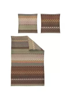 Сатиновый комплект постельного белья Mako Glamour 8861 Lianne irisette, цвет Gesamt Breite Multi