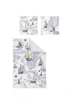 Сатиновый комплект постельного белья Mako Sense 8814 Columbus Irisette