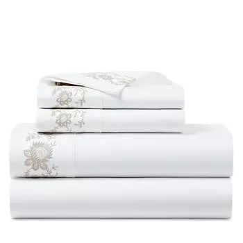 Сатиновый лист с вышивкой Eloise, Queen Ralph Lauren, цвет White