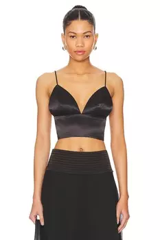 Сатиновый топ джин Superdown, черный